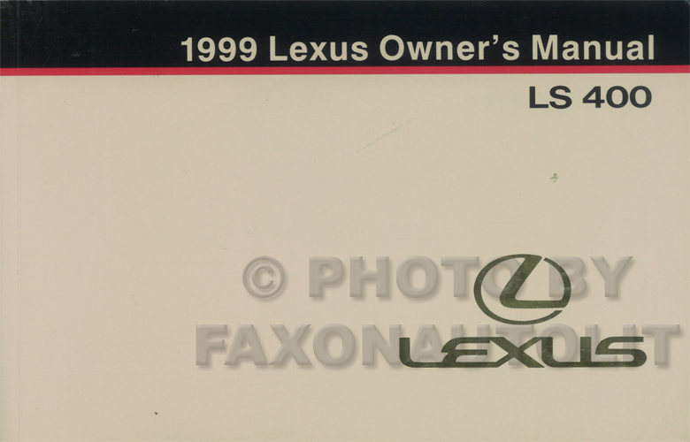 1999 Lexus LS 400 Wiring Diagram Manual Original