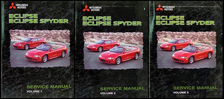1999 Mitsubishi Eclipse Repair Shop Manual Set Original