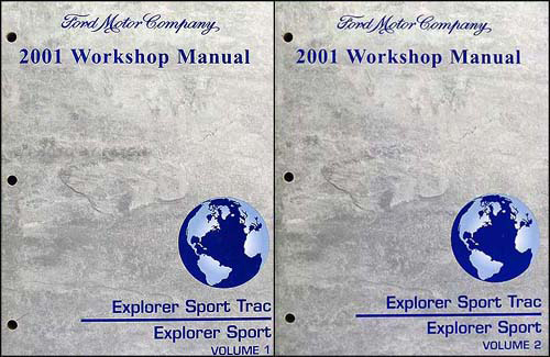 2001 Ford Explorer Sport Trac Pickup And Explorer Suvrepair Shop Manual Set