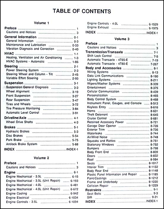 2001 Olds Aurora Repair Shop Manual Original 3 Volume Set