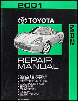 2001 Toyota Mr2 Spyder Repair Shop Manual Original