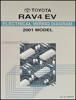 2001 Toyota RAV4 Electric Vehicle Wiring Diagram Manual Original