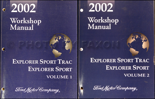 2002 Ford Explorer Sport Sport Trac Repair Shop Manual Original Set