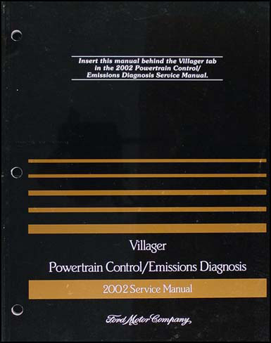 2002 Mercury Villager Wiring Diagram Manual Original