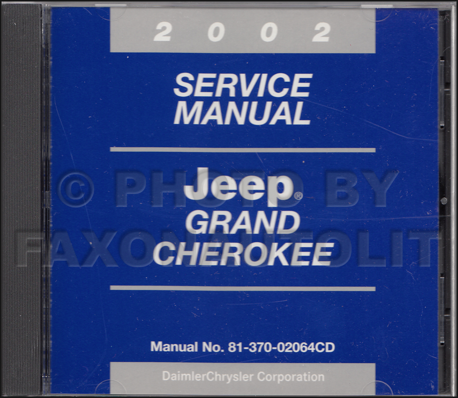 2002 Jeep Grand Cherokee Repair Shop Manual Original