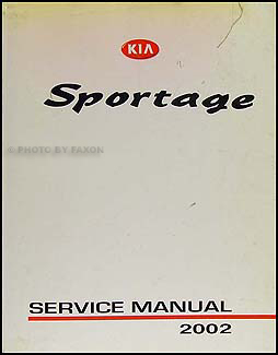 2002 Kia Sportage Repair Shop Manual Original