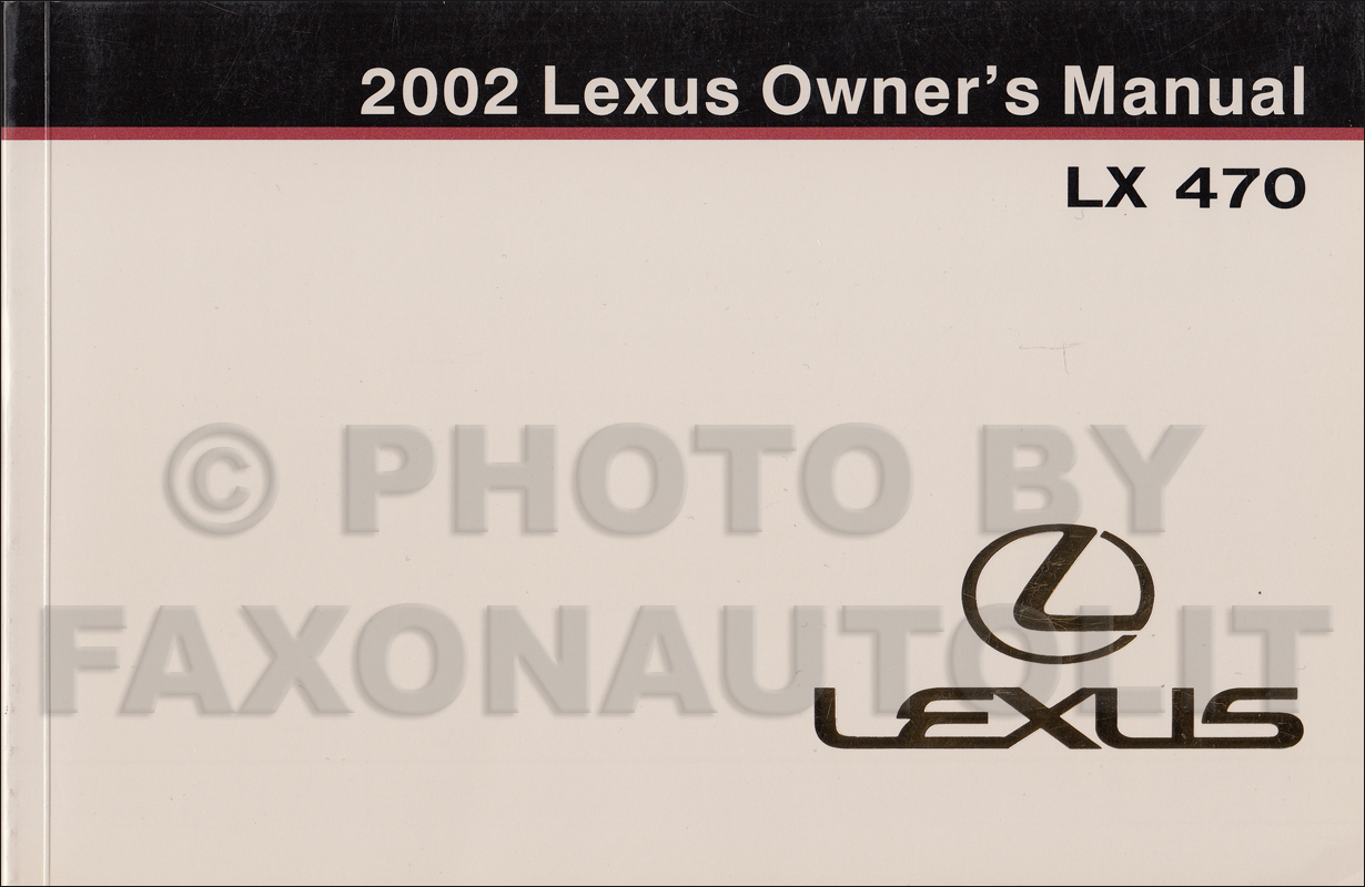 2002 Lexus Lx 470 Wiring Diagram Manual Original