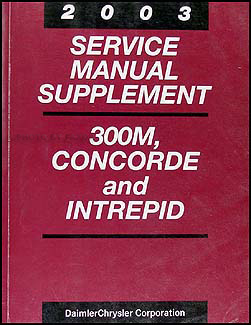 2003 Concorde, Intrepid, & 300M CD-ROM Repair Shop Manual