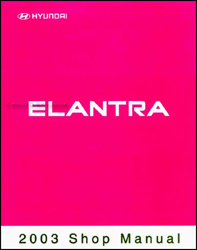 2003 Hyundai Elantra Electrical Troubleshooting Manual ...