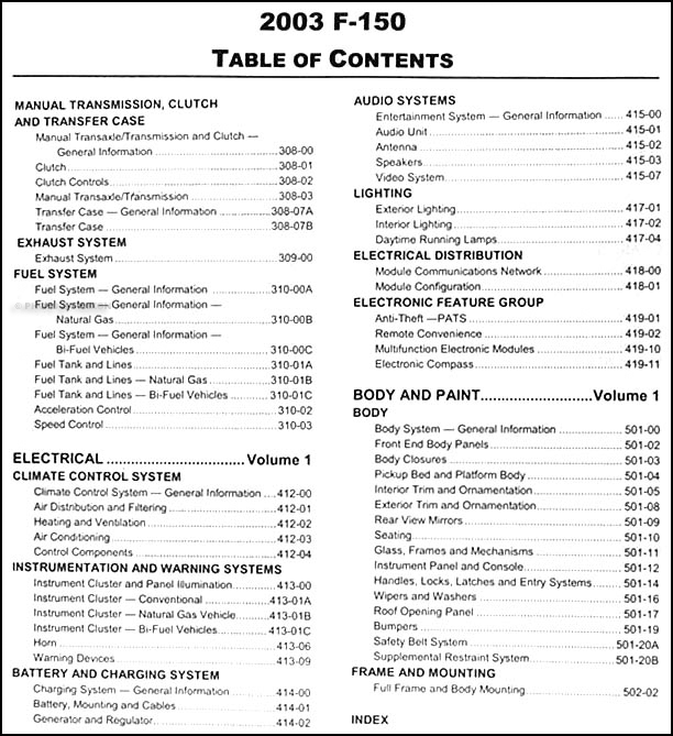 2003 mustang owners manual