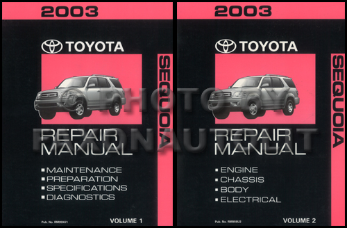 2003 Toyota Sequoia Wiring Diagram Manual Original