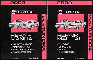 2003 Toyota Tundra Wiring Diagram Manual Original