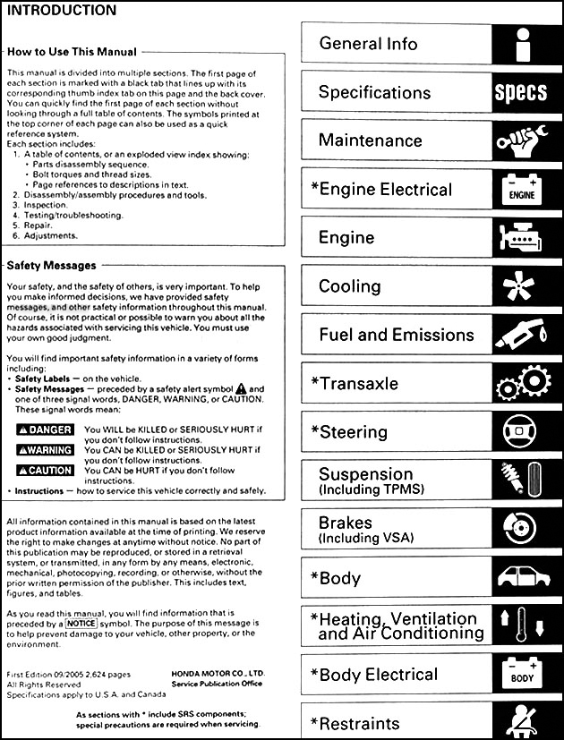 acura tl 2005 service manual