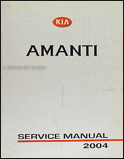 2004 Kia Amanti Electrical Troubleshooting Manual Original