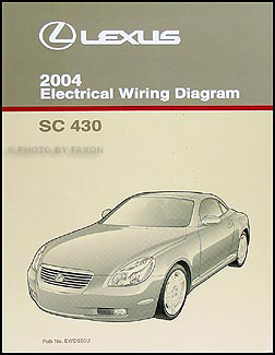 2004 Lexus SC 430 Repair Shop Manual Original 2 Volume Set