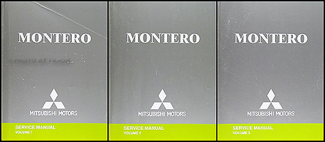 2004 Mitsubishi Montero Repair Shop Manual Original Set