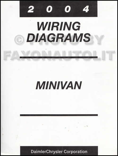 2004 Chrysler Dodge Minivan Wiring Diagram Manual Original ... wiring diagram for 2007 chrysler town amp country 