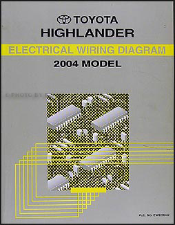 2004 Toyota Highlander Wiring Diagram Manual Original