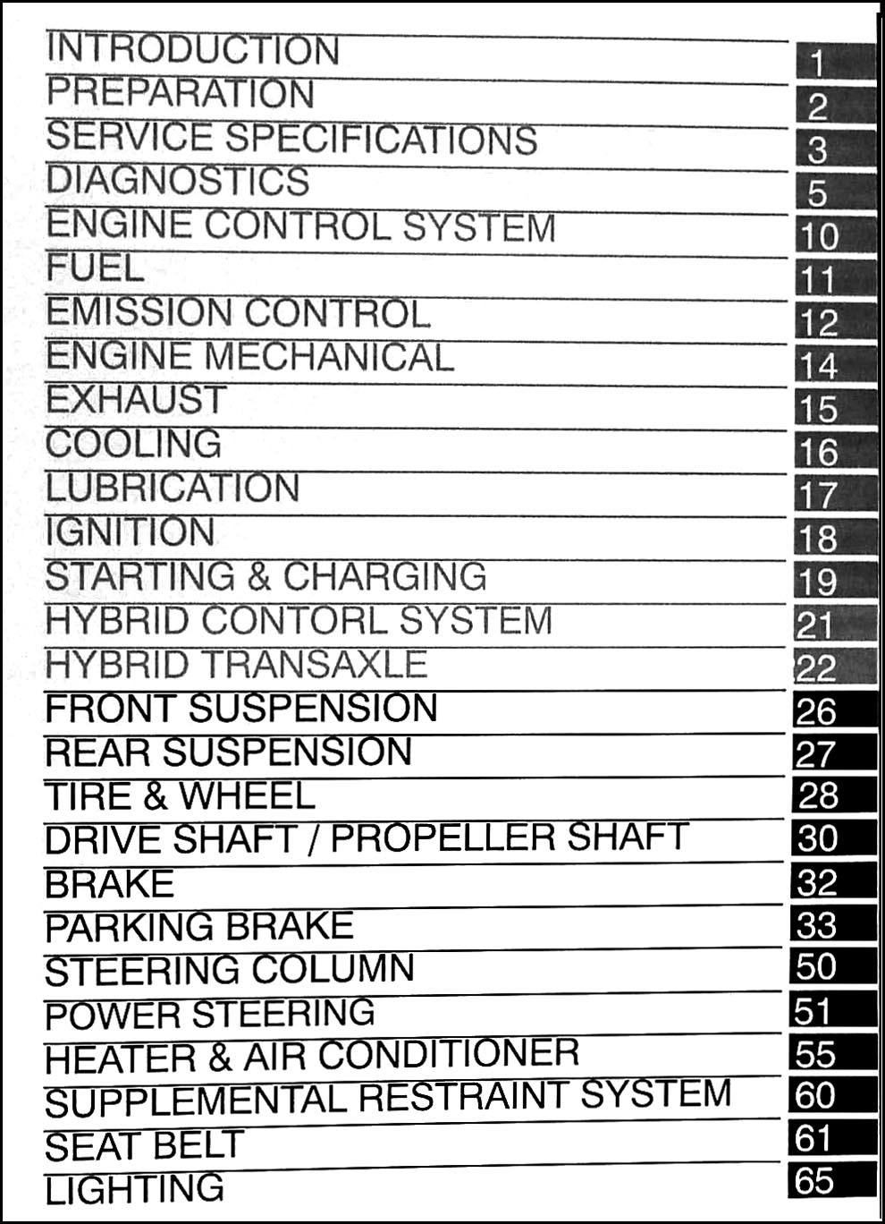 2004 Toyota Prius 3 Volume Set Repair Shop Manual