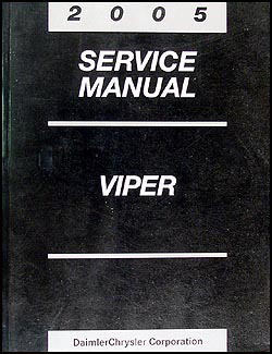 2003 Dodge Viper Shop Service Repair Manual CD