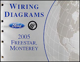 2005 Ford Freestar & Mercury Monterey Wiring Diagram Manual Original