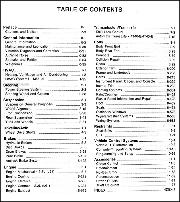 2005 Chevrolet Malibu Classic Service Manual Original