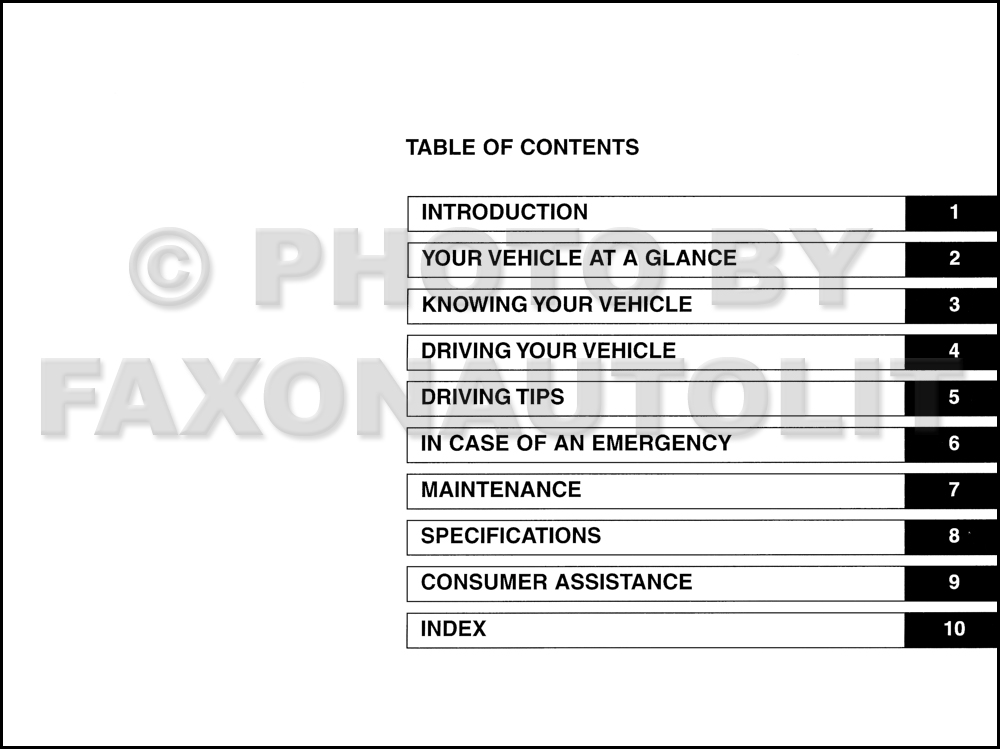 2005 Kia Sedona Owners Manual Original