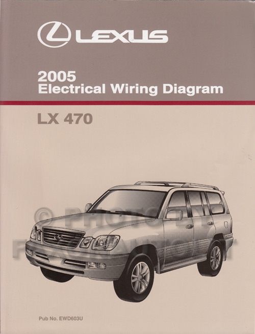 2005 Lexus Lx 470 Wiring Diagram Manual Original