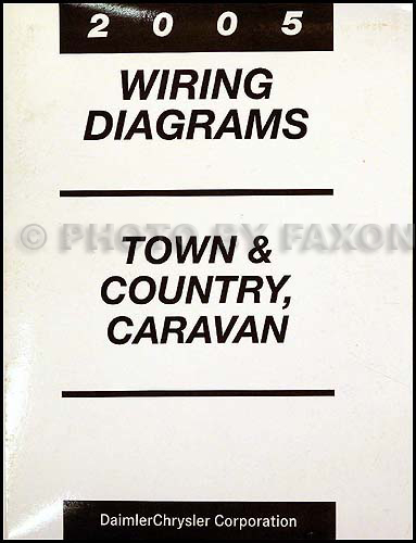 2005 Chysler Town Country And Dodge Caravan Wiring Diagram Manual Original