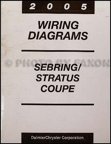 2005 Chrysler Sebring Dodge Stratus Coupe Wiring Diagram Manual Original