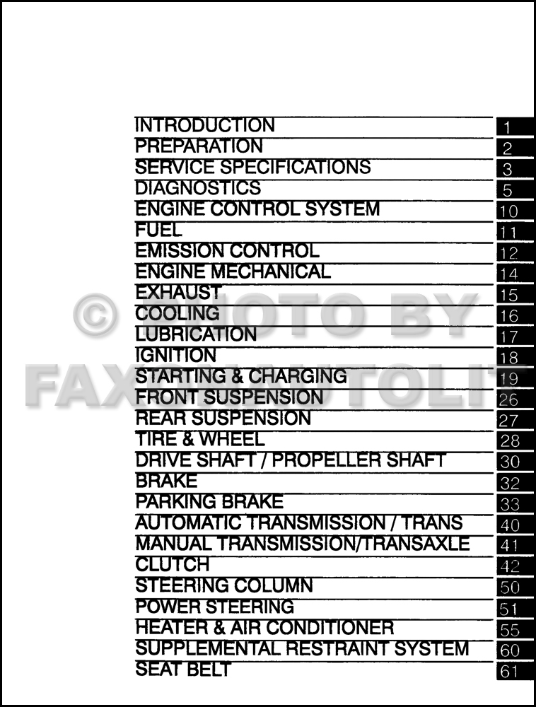 2005 Scion tC Repair Shop Manual Original