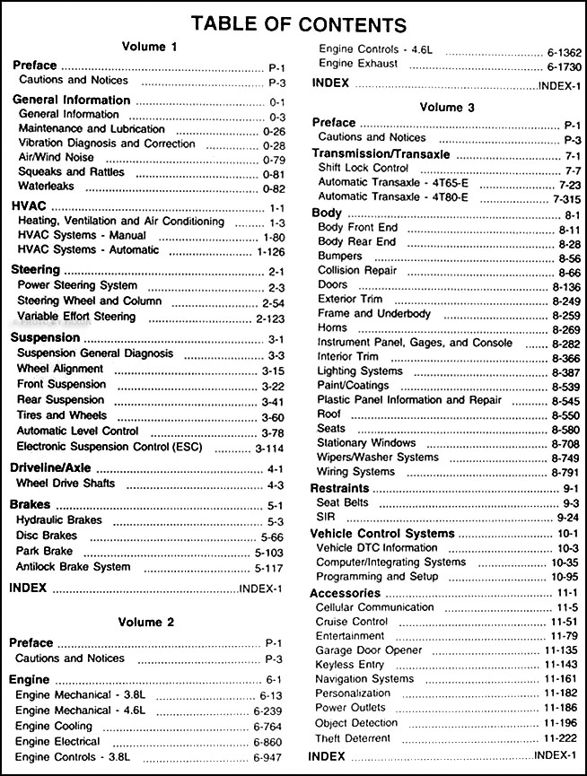 2006 Buick Lucerne Repair Shop Manual Original 3 Volume Set
