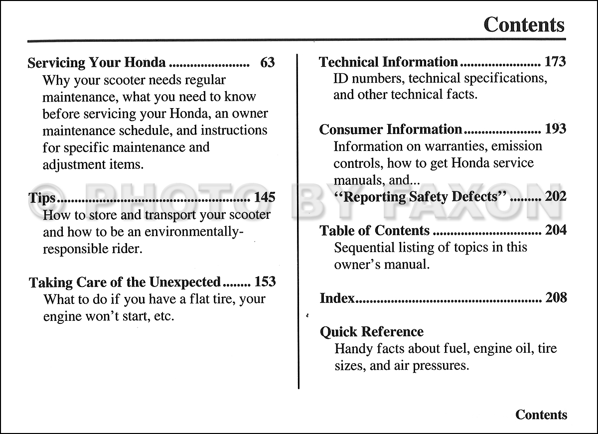 Table of Contents Page 2