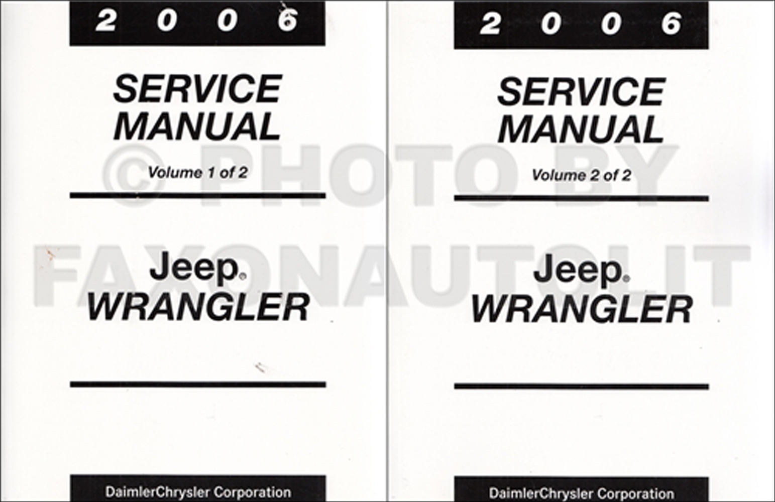 2006 Jeep Wrangler Repair Shop Manual Original