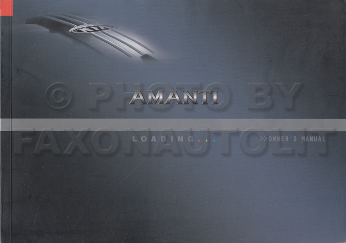 2006 Kia Amanti Owners Manual ~ Best KIA