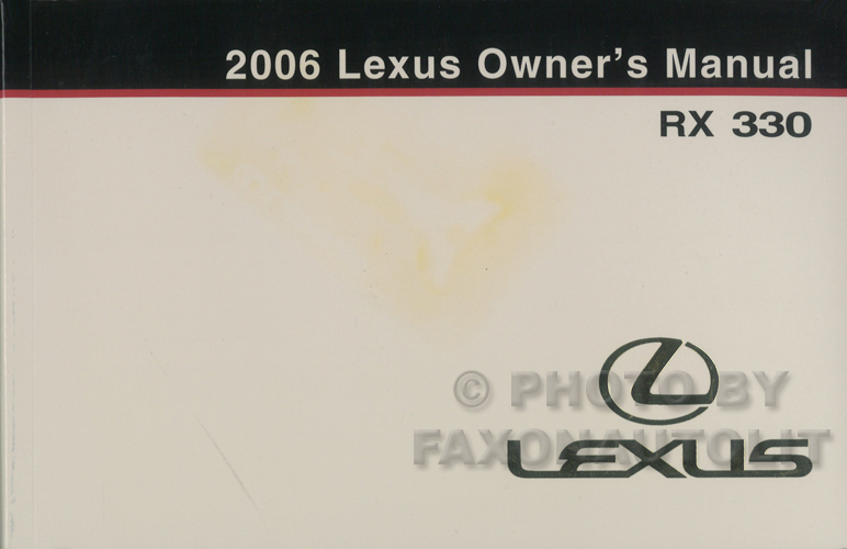 2006 Lexus RX 330 Wiring Diagram Manual Original