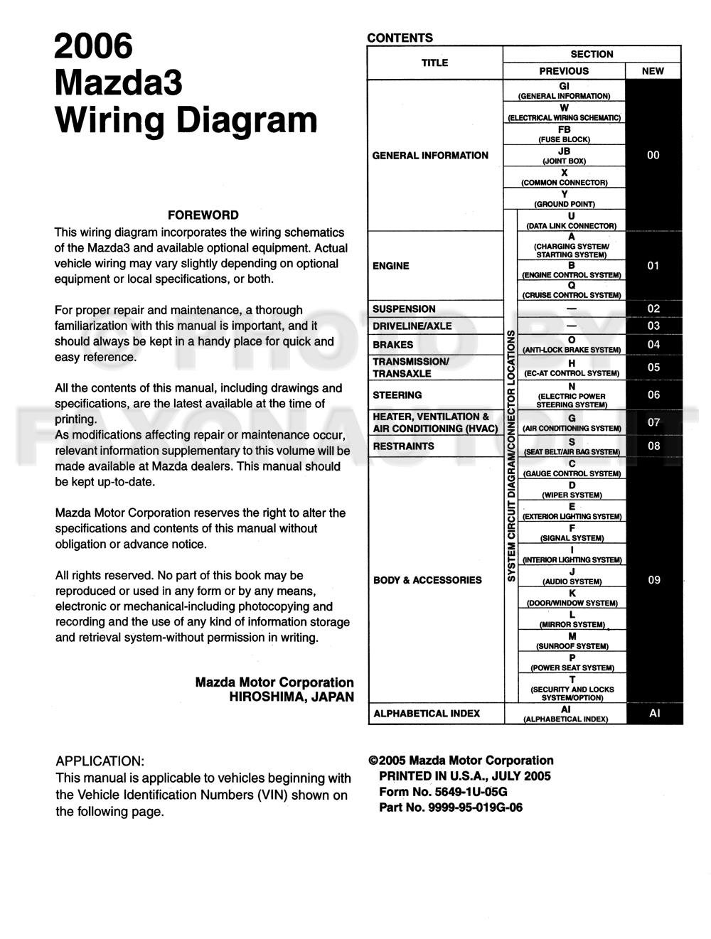 Power Window Wiring Diagram 2007 Mazda Cx 7 - Wiring Diagram