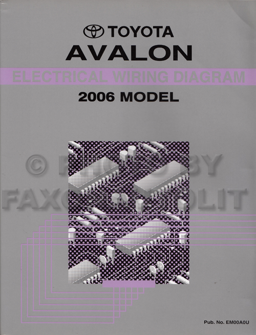 06 Toyota Avalon Wiring Diagram Manual Original