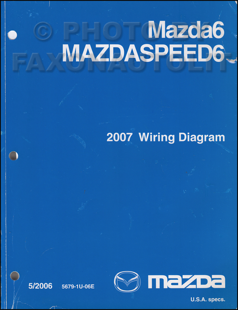 2007 Mazda6 Repair Shop Manual Original