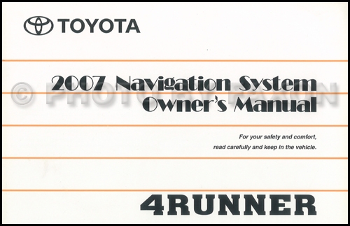 2007 Toyota 4Runner Wiring Diagram Manual Original