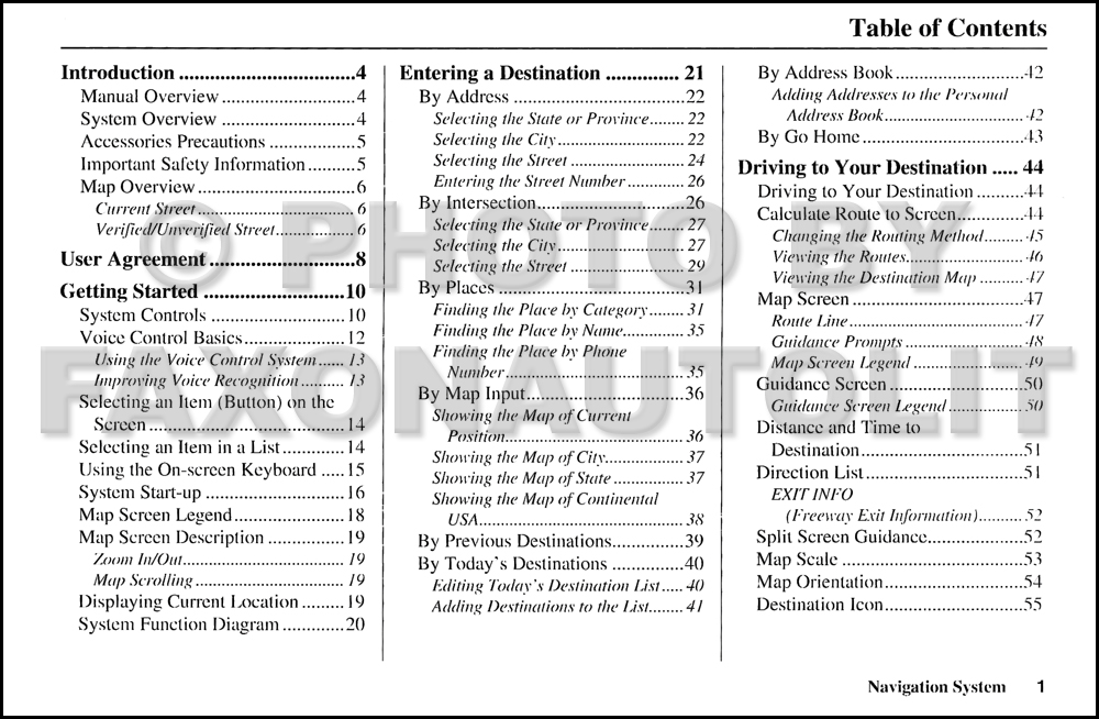 2008 Honda Civic Navigation System Owners Manual Original
