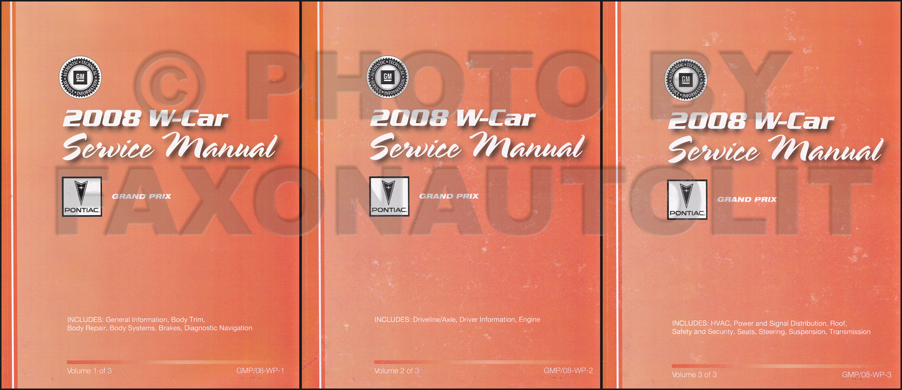 2006 Pontiac Grand Prix Repair Manual Original 2 Volume Set
