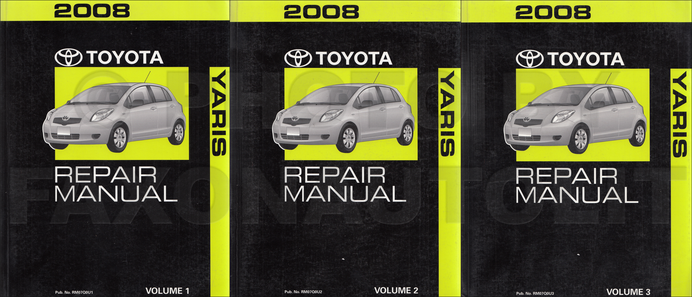 2008 Toyota Yaris Wiring Diagram Manual Original