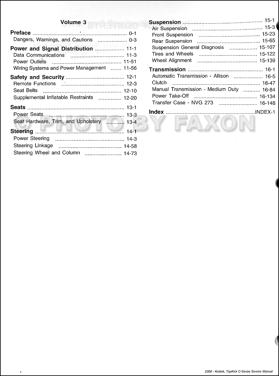 Table of Contents Page 2