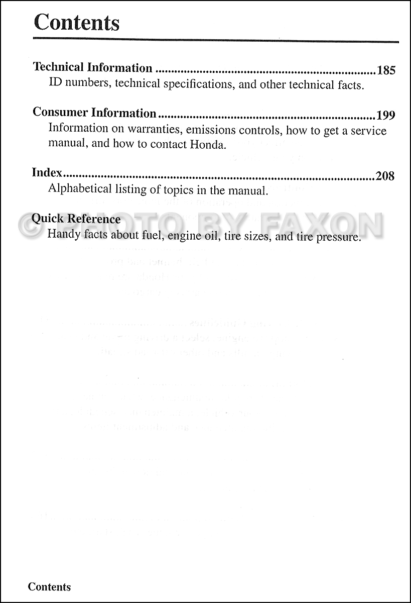 Table of Contents Page 2