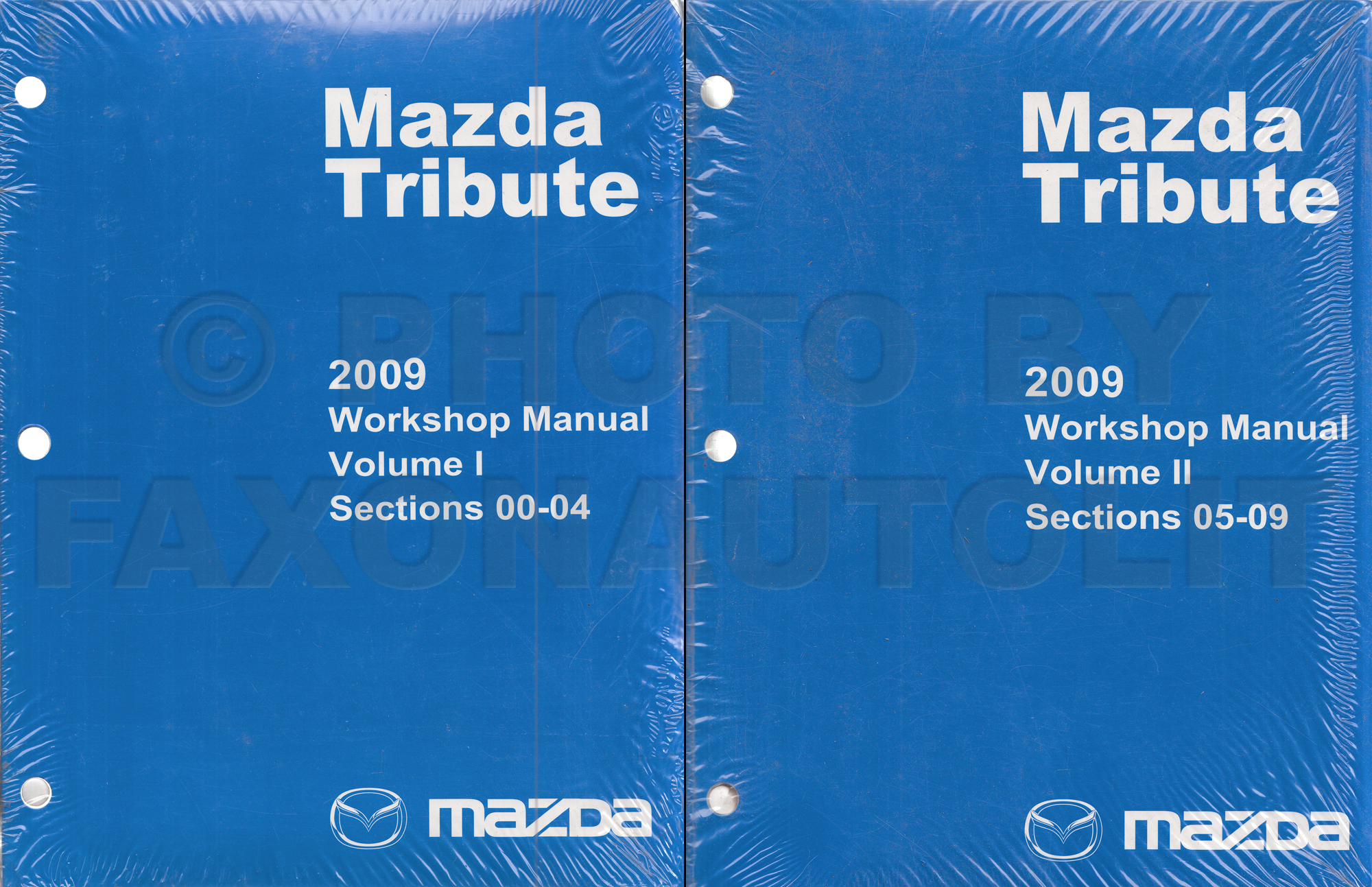 2009 Mazda Tribute Repair Shop Manual Original Set