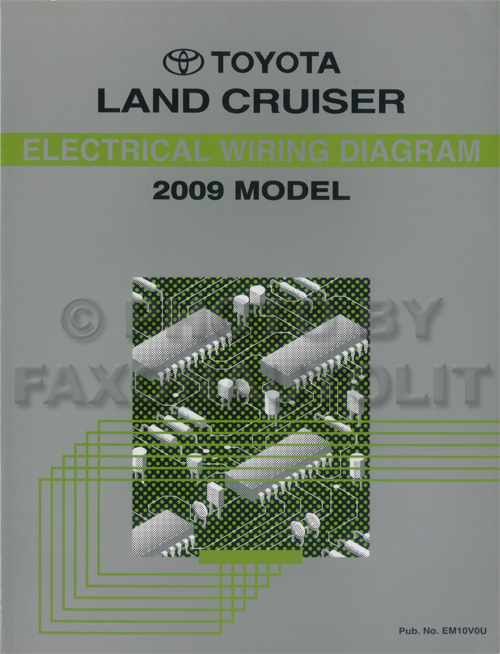 2009 Toyota Land Cruiser Wiring Diagram Manual Original