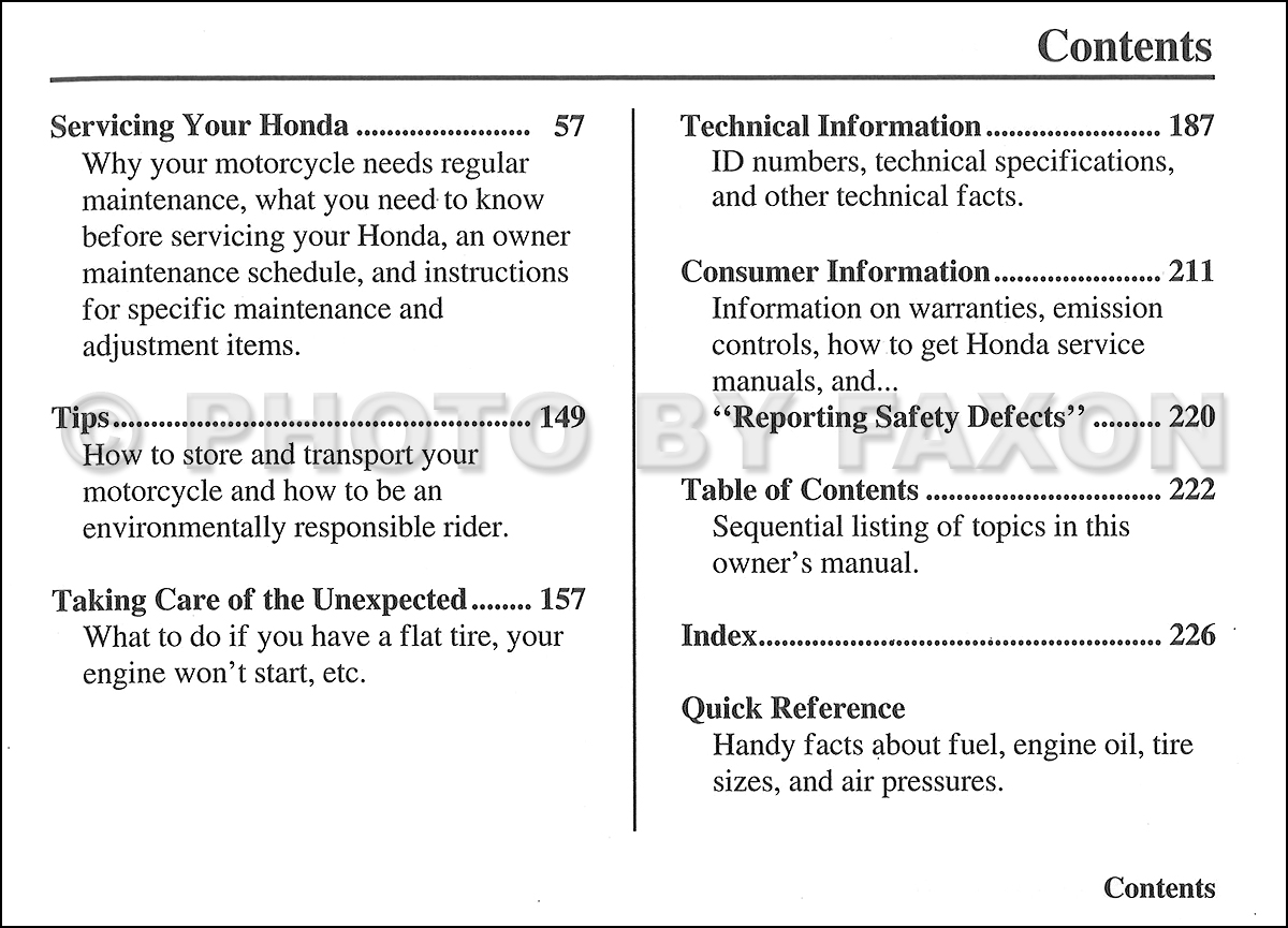 Table of Contents Page 2