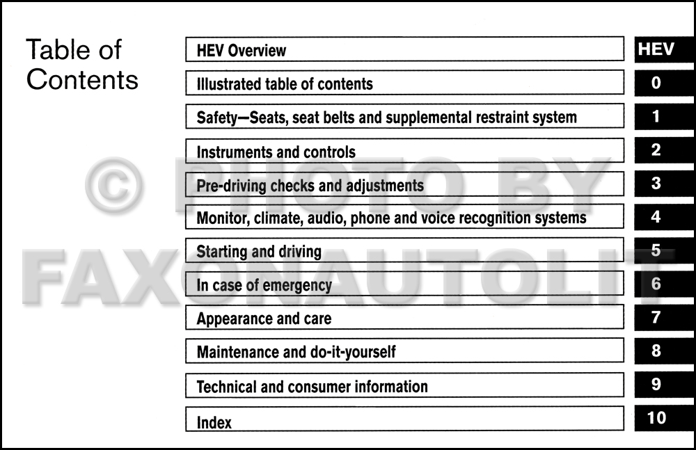 2011 Nissan Altima Hybrid Owner's Manual Original