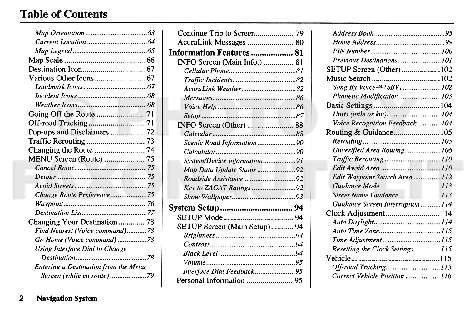 2013 Acura MDX Navigation System Owners Manual Original
